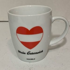 Red/White Mein Osterreich Coffee Mug IOB